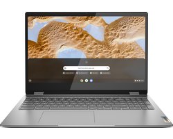 Lenovo IdeaPad Flex 3 Chrome 15IJL7 Intel® Pentium® Silver N6000 Chromebook 39,6 cm (15.6") Touchscreen Full HD 8 GB LPDDR4x-SDRAM 128 GB eMMC Wi-Fi 6 (802.11ax) ChromeOS Grijs