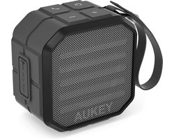 Aukey SK-M13 - Draagbare Mini Bluetooth-luidspreker met ingebouwde microfoon - draadloze verbinding tot 10 m - waterbestendig IP65 - Grijs