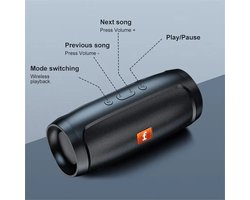 Bluetooth Draadloze Speaker - Charger 6000mAh - Splashproof