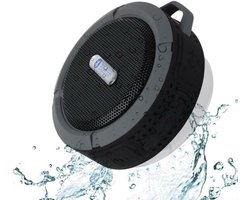 BP® Douche Speaker - Badkamer Speaker - Shower Speaker - Draagbare Speaker - Bluetooth Speaker - Met Zuignap - Waterproof - USB Oplaadbaar - Zwart - Sinterklaas Cadeautjes - Black Friday 2024 Deals