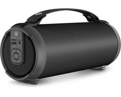 Caliber Travel - Bluetooth Speaker - Muziek Box - Draagbare Speaker - 20 Watt - TWS - AUX SD en USB - Leren Handvat - Tot 16 uur muziek - Waterbestendig (HPG240BT)