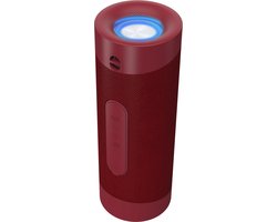 Denver Bluetooth Speaker Draadloos - Discolichten - Muziek Box - AUX - BTV208 - Rood