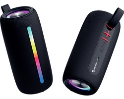 Denver Bluetooth Speaker Draadloos - Lichteffecten - Muziek Box - AUX - TWS Pairing - BTL360 - Zwart