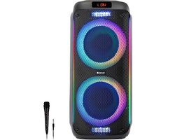 Denver Bluetooth Speaker Party Box - Discolichten - Partybox - Incl. Microfoon - Micro SD / USB / AUX - TSP456