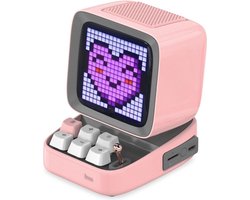 Divoom® Ditoo Draagbare Bluetooth Speaker Met Retro Pixeldisplay - Retro Games - Retro Radio Inclusief Opbergdoos - Roze