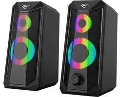 HAVIT SK202 Bedrade 3.5 MM Computer Speakers met RGB