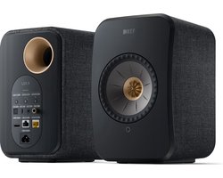 KEF LSX II Wireless Stereo Speakers - Zwart