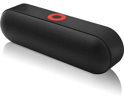 NBY Krachtige Bluetooth Speaker - 10W Surround Sound Draadloze Luidspreker - 10 Meter Bereik & 12 Uur Draadloos Muziek Afspelen Zonder Opladen - Zwart