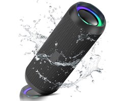 Phreeze Bluetooth Speaker Draadloos - Extra Bass - RGB Verlichting - Speakerbox - Spat Waterdicht - Zwart