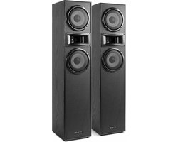 Speakerset - Fenton SHF700B hifi speakers 400W zuil luidsprekers met 2x 6,5 inch woofer - Zwart