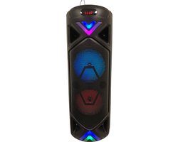 Super Galaxy-Party Speaker- 1800W-Partybox-Karaoke Set-Portable Bluetooth Speaker-Microfoon en Afstandsbediening