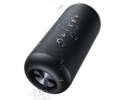 USAMS Waterdichte Draagbare Draadloze Speaker - 1800mAh - Zwart