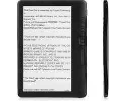 Kibus E-reader - 7inch - 16GB - E-book - met Muziek functie - Met knopjes - Lichtgewicht - Luisterboeken - Incl. Oortjes, Hoes & Screenprotector - Zwart