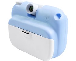 DrPhone PIX11 Speelgoed Digitale Print Camera Voor Kinderen - Foto/Video - Full HD - 3.5 inch - Thermisch Fotopapier - Print Automatisch zwart en wit - Blauw/Wit