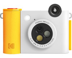 Kodak - Smile+ Camera - Wit - Instant Camera met effectveranderende lens, 2 x 3 inch ZINK-fotoprints met zelfklevende achterkant, compatibel met iOS- en Android-apparaten