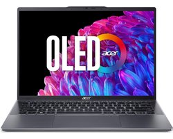 Acer Swift Go 14 OLED SFG14-63-R6 - 14 inch - AMD Ryzen 5 8645HS - 16GB RAM - 2880 x 1800 WQ2.8K 90Hz Scherm - 512GB SSD - QWERTY toetsenbord