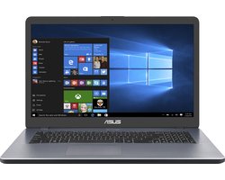 ASUS Vivobook 17 F705UA-BX1064 Intel® Pentium® 4405U Laptop 43,9 cm (17.3") HD+ 8 GB DDR4-SDRAM 512 GB SSD Wi-Fi 5 (802.11ac) Grijs