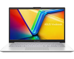 ASUS Vivobook GO 14 E1404FA-NK551W - 14 inch - AMD Ryzen 5 7520U - AMD Radeon 610M - 8GB DDR5 - 512 GB SSD - Wi-Fi 6E - Windows 11 Home - tsb QWERTY Nederlands - Zilver