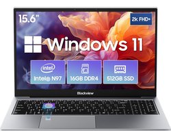 Blackview AceBook 8 Laptop - 15,6 inch 12e generatie Intel N97 - 16 GB RAM 512 GB SSD Windows 11 Grijs