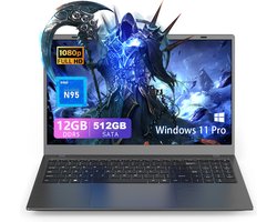 Omiximo Laptop 15.6 inch Full HD - Intel N95 -12 GB - 512 GB - Windows 11 Pro