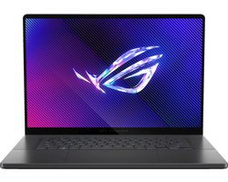 ROG Zephyrus G16 GU605MZ-QR029W (2024) - Laptop - 16" WQXGA - 240Hz - Intel Core Ultra 9 185H - NVIDIA GeForce RTX 4080 - 32 GB LPDDR5X - 1 TB SSD - Windows 11 Home - tsb QWERTY - Grijs, Zwart