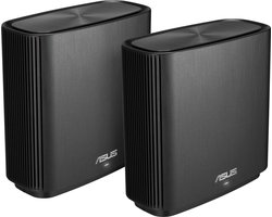 ASUS ZenWifi CT8 - Draadloze Router - AiMesh - Mesh Wifi - AC - Zwart - 2-pack