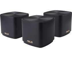 ASUS ZenWiFi XD4 Plus - AiMesh - Mesh Wifi - Zwart - 3-pack - Wandmontage