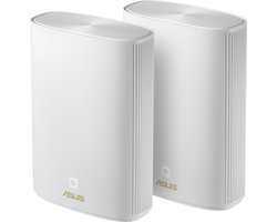 ASUS ZenWiFi XP4 - Mesh WiFi - Hybrid- WiFi 6 - Wit - 2-pack