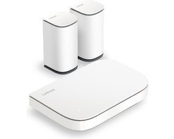 Linksys Velop Micro Mesh 6 - Router - WiFi 6 - Dual-band - Mesh WiFi - 3000 Mbps - 3-pack - Wit