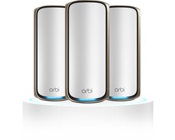 NETGEAR Orbi RBE973S - Mesh WiFi - BE27000 - Quad-Band - 3-Pack - Wit