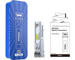 10gtek MORE VIEWS 1-25G SFP 1000Base-SX- 850nm- 550-meter SFPSFP-GE-S 1.25G SFP 1000Base-SX, 850nm, 550-meter SFP | SFP-GE-S Compatible for CSC