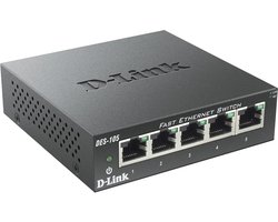 5-Port Layer2 Ethernet Switch - Stille Plug & Play Netwerkswitch voor Thuis en Kantoor