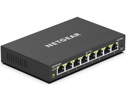 8-poorts Gigabit Ethernet Switch - Desktop of Wandmontage Netwerkhub voor Kantoor en Thuis