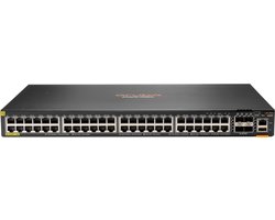 Aruba 6200F 48G Class4 PoE 4SFP+ 370W Managed L3 Gigabit Ethernet (10/100/1000) Power over Ethernet (PoE) 1U Zwart