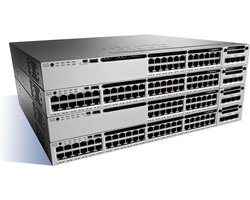 Cisco Catalyst WS-C3850-24PW-S netwerk-switch Managed Power over Ethernet (PoE) Zwart, Grijs