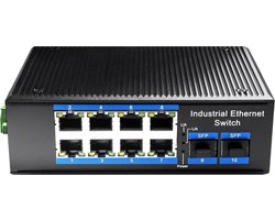 Cudy 8-poorts Gigabit industriële PoE+ switch met 2 SFP-slots