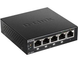 D-Link DGS-1005P/E - Netwerkswitch - 5 Poorten - PoE+