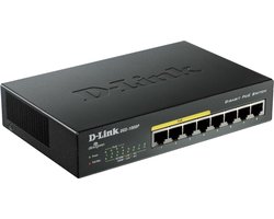 D-Link DGS-1008P - Netwerkswitch - 8 Poorten - Unmanaged - PoE