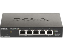 D-Link DGS-1100-05PDV2 - Netwerkswitch - 5 Poorten - PoE - Managed