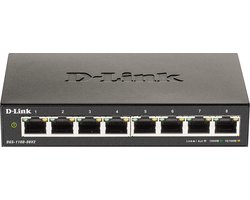 D-Link DGS-1100-08V2 - Netwerkswitch - 8 Poorten - Managed