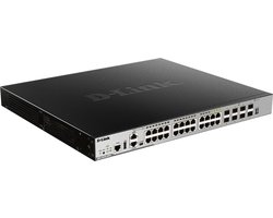 D-Link DGS-3630-28PC/SI netwerk-switch Managed L3 Gigabit Ethernet (10/100/1000) Power over Ethernet (PoE) Zwart, Grijs