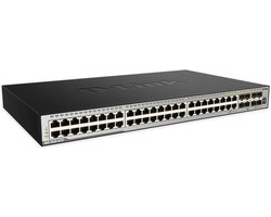 D-Link DGS-3630-52TC Managed L3 Gigabit Ethernet (10/100/1000) 1U Zwart