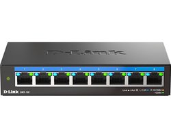 D-Link DMS-108 Unmanaged 2.5G Ethernet (100/1000/2500) Zwart