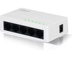 Dahua Ethernet Switch - 5 Poorten - Unmanaged - 5 x 10 / 100 / 1000 Mbps - Internet - Netwerk splitter - PFS3005-5GT-L