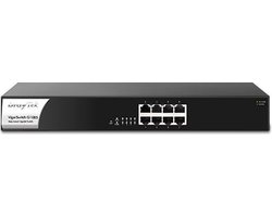 Draytek VigorSwitch G1085 Géré Gigabit Ethernet (10/100/1000) 1U Noir, Argent