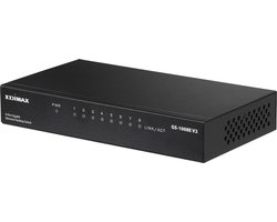 Edimax GS-1008E V2 Gigabit Ethernet Switch met 8 poorten / zwart