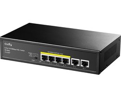 FS1006P - Fast Ethernet (10/100) - Full duplex - Power over Ethernet (PoE) - Rack mounting - Wall mountable