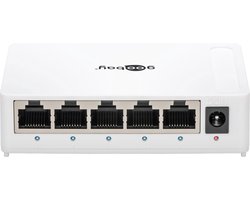 Goobay Gigabit Ethernet Switch met 5 poorten / wit