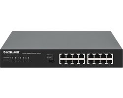 Intellinet 561815 - Netwerkswitch - Unmanaged - Gigabit Ethernet (10/100/1000) - 16 Poorten