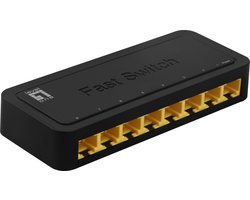 LevelOne FEU-0812 netwerk-switch Unmanaged Fast Ethernet (10/100) Zwart